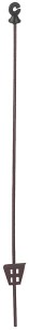 Palik stalowy owalny 106 cm z izolatorem 10 szt. 441456P010