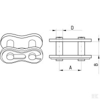 Zamek łańcucha Steel Power 3/4", x 13,5" K1914 8020K191411 Sklep rolniczy Poltecharts.pl