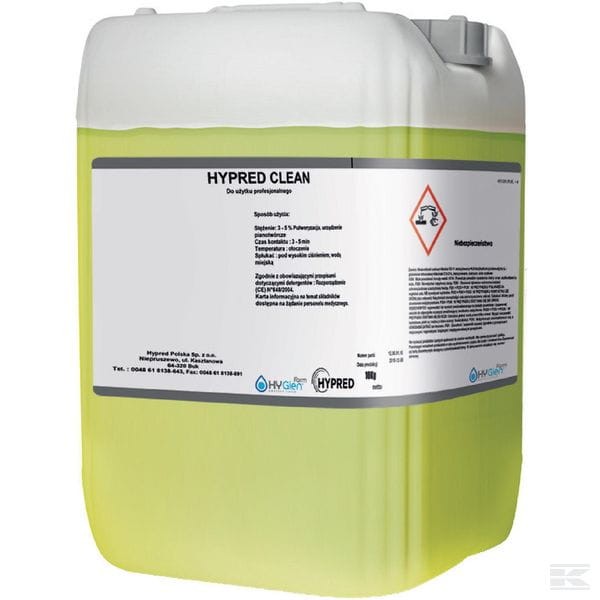Zasadowy środek myjący HYPRED CLEAN, 10kg