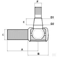 Końcówka drążka SHP222KR Sklep rolniczy Poltecharts.pl
