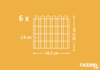 Kojec 6-kątny dla królików, 56,5 x 56,5 cm, z drzwiczkami, Kerbl Sklep rolniczy Poltecharts.pl