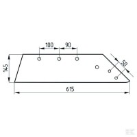 Lemiesz 16", lewy 173613   Sklep rolniczy Poltecharts.pl