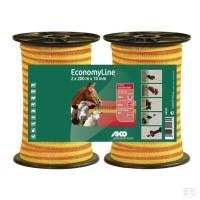 Taśma Economy Line dwupak, 10 mm 2 x 200 m AKO Sklep rolniczy Poltecharts.pl
