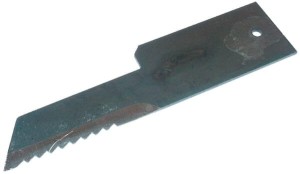 Nóż rozdrabniacza słomy, stały 198x50x3 mm Ø 13 mm