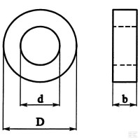 Tuleja dystansowa 53x80x164mm LG80164 Sklep rolniczy Poltecharts.pl